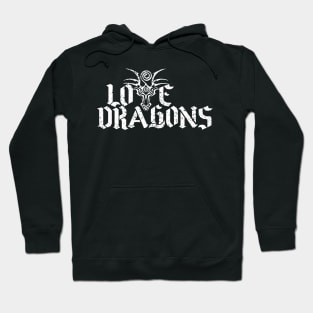 Love Dragons - white Hoodie